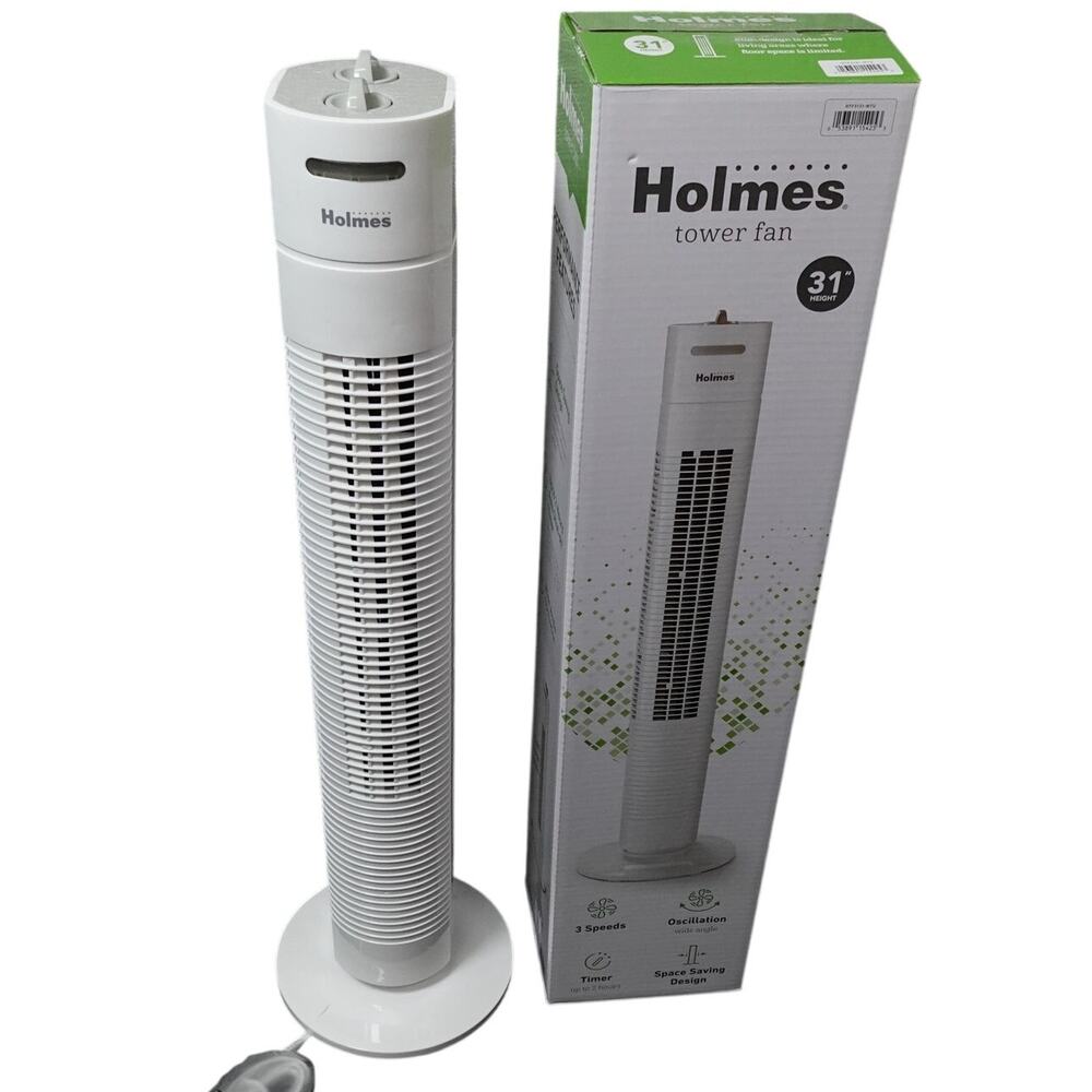 Holmes Tower Fan 31" White New in Box